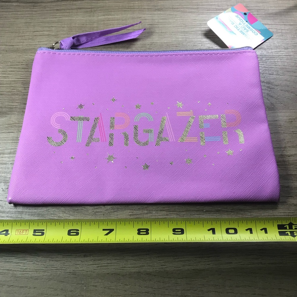 Purple Stargazer Makeup Cosmetic Bag - Picture 4 of 4